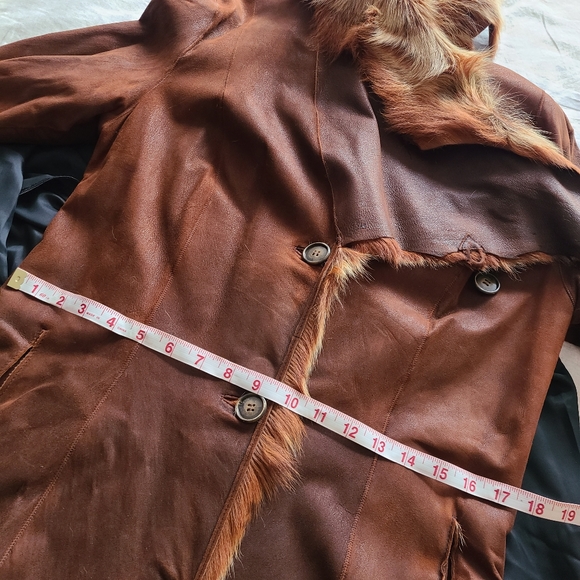 Shearling long coat - Picture 7 of 8